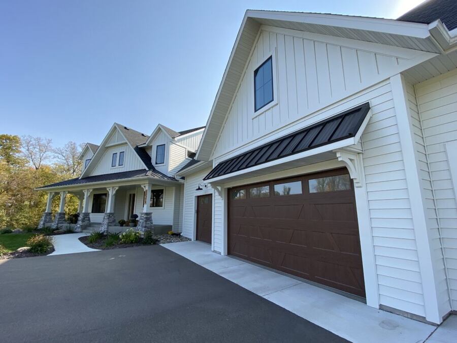 Garage With Board and Batten Cladding