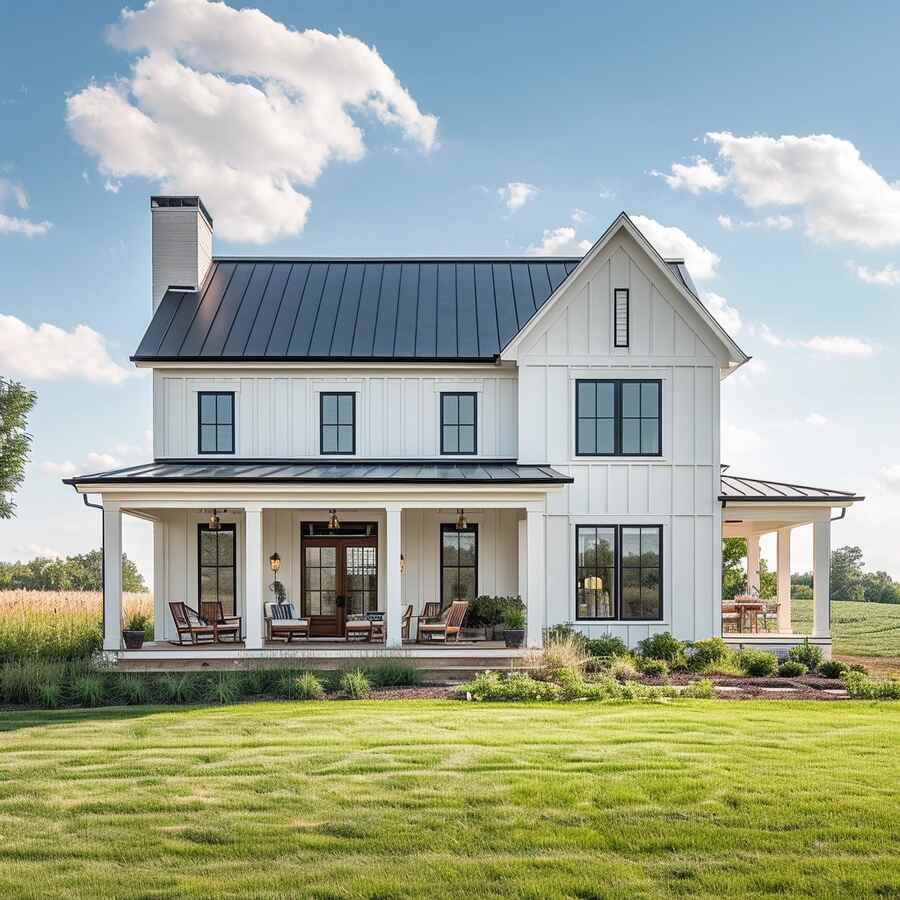 Traditional Farmhouse With Contemporary Flair