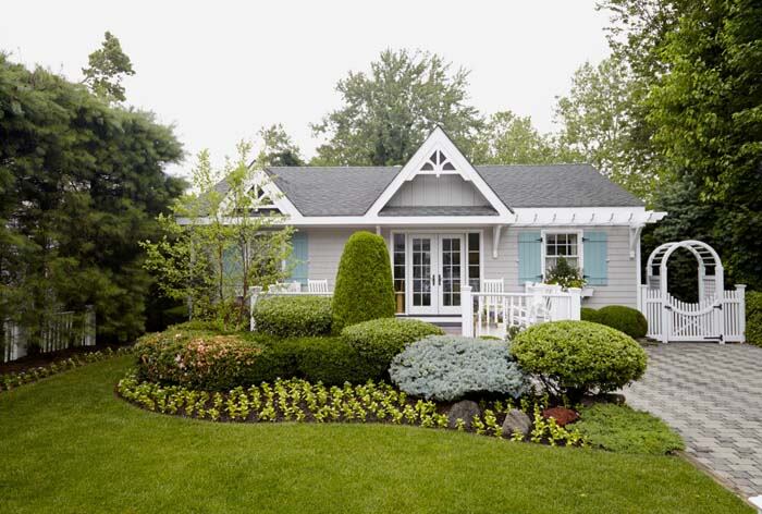 Modern Grey and Pale Blue for a Bungalow