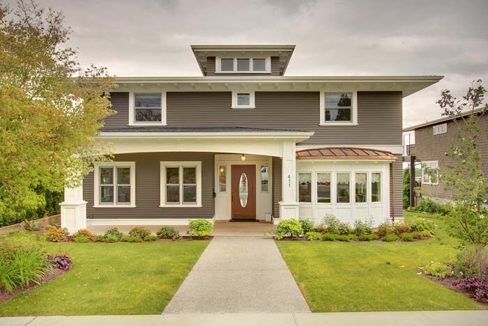 Dark Grey, Copper, and Cream for a Stylish Home Exterior