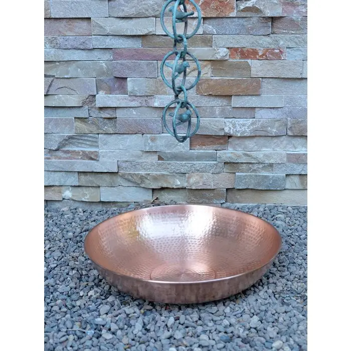 Rain Chain with Copper Basin