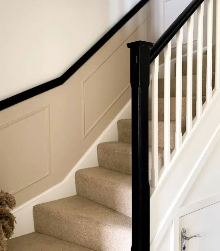 Black Accents Edging for Stair panelling