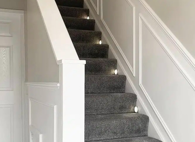 Classic Bright White Stair Panelling