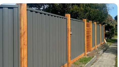 Corrugated Metal Fencing For Ranch