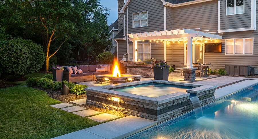 Rustic Charm with a Fire Pit near Pool