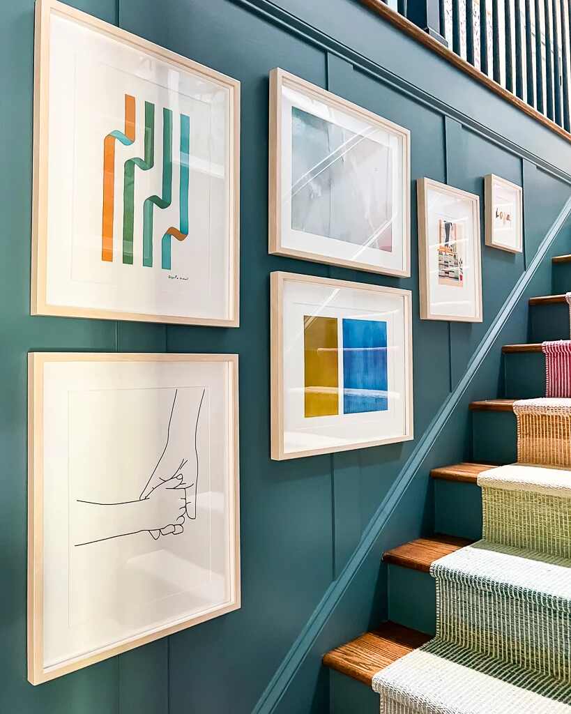 Stairs with a Gallery Wall