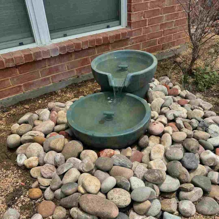 Garden Pond For Rain Chain Drain