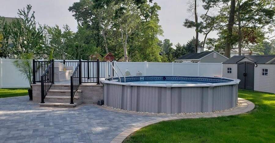 Gravel and Pavers Walkway Landscape