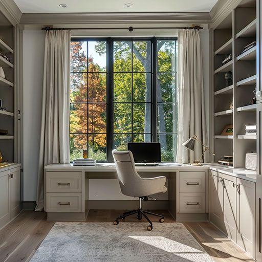 Bay Window Home Office