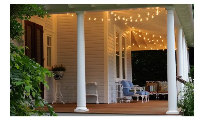 Budget-Friendly Lighting in Porch