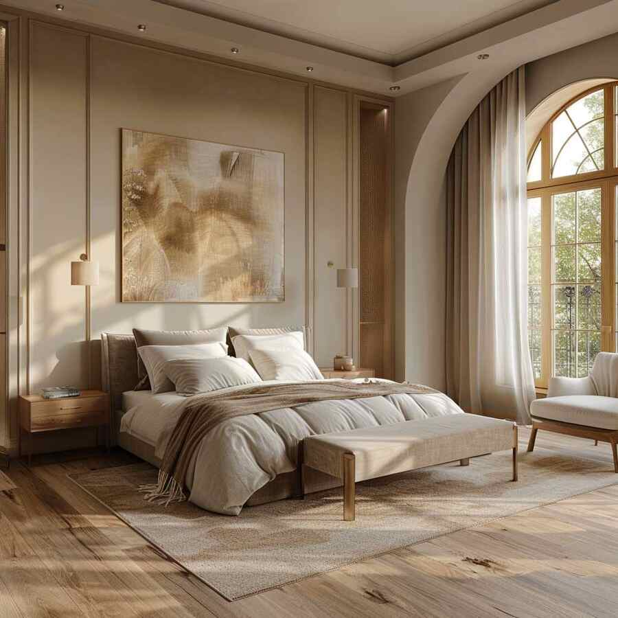 Maple hardwood floor for Bedroom