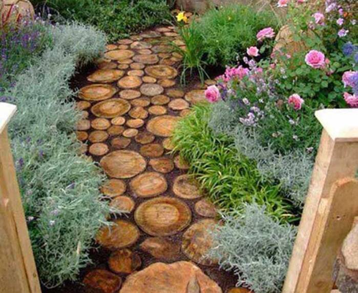 Natural Stepping Stones for Garden Charm