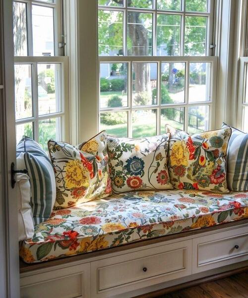 Bay Window Seating Decoration