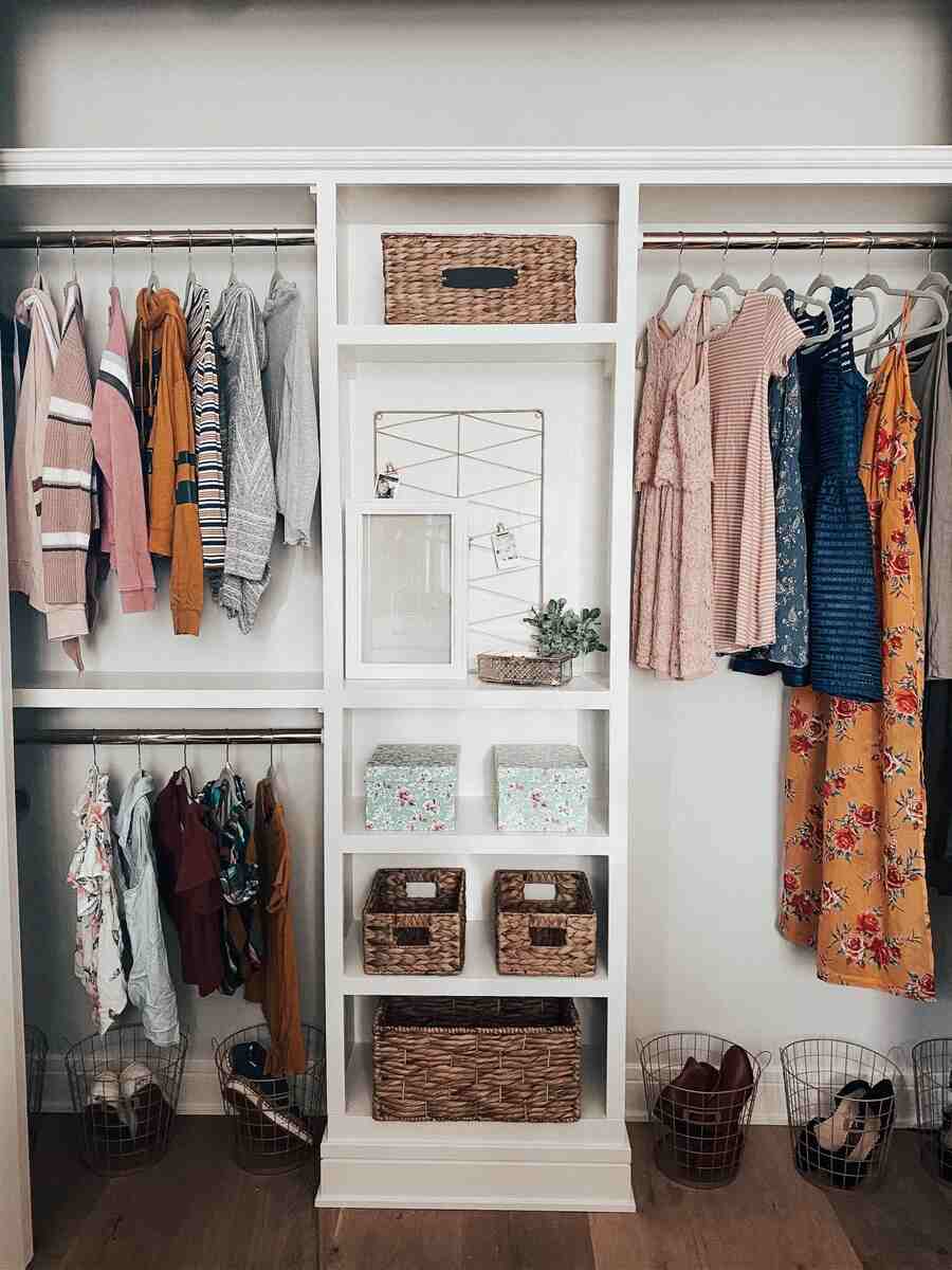 Organized Reach-in Closet