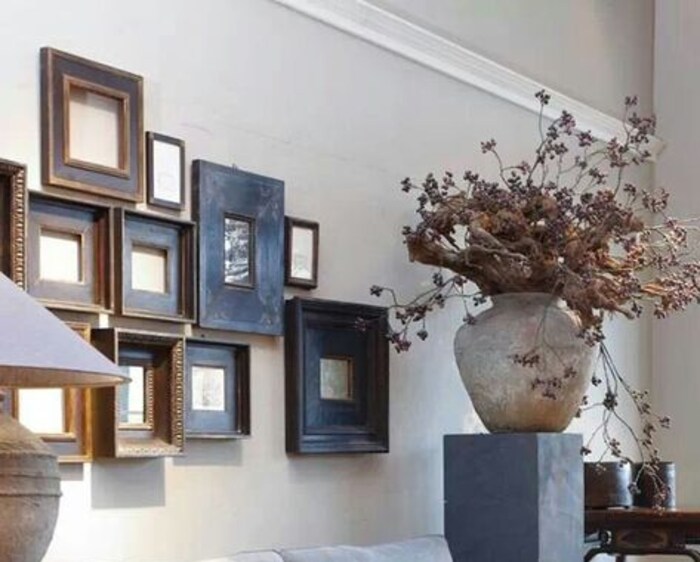 Gallery Wall with Rustic Frames