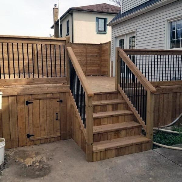 Affordable Scrap Wood Deck Skirting