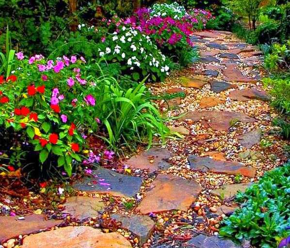 Colorful Stepping Stones