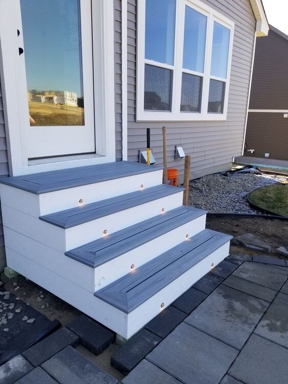 Storage Idea Back Door Steps