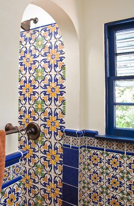 Half Wall Mosaic Tile Paneling