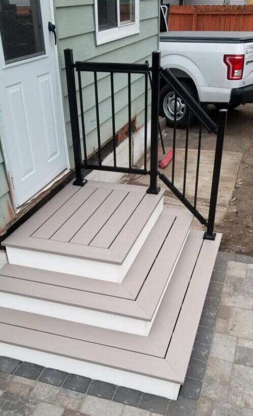 Traditional Back Door Steps