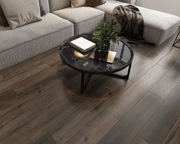 Brown Distressed Wood Flooring