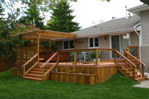 Wooden Deck Stairs