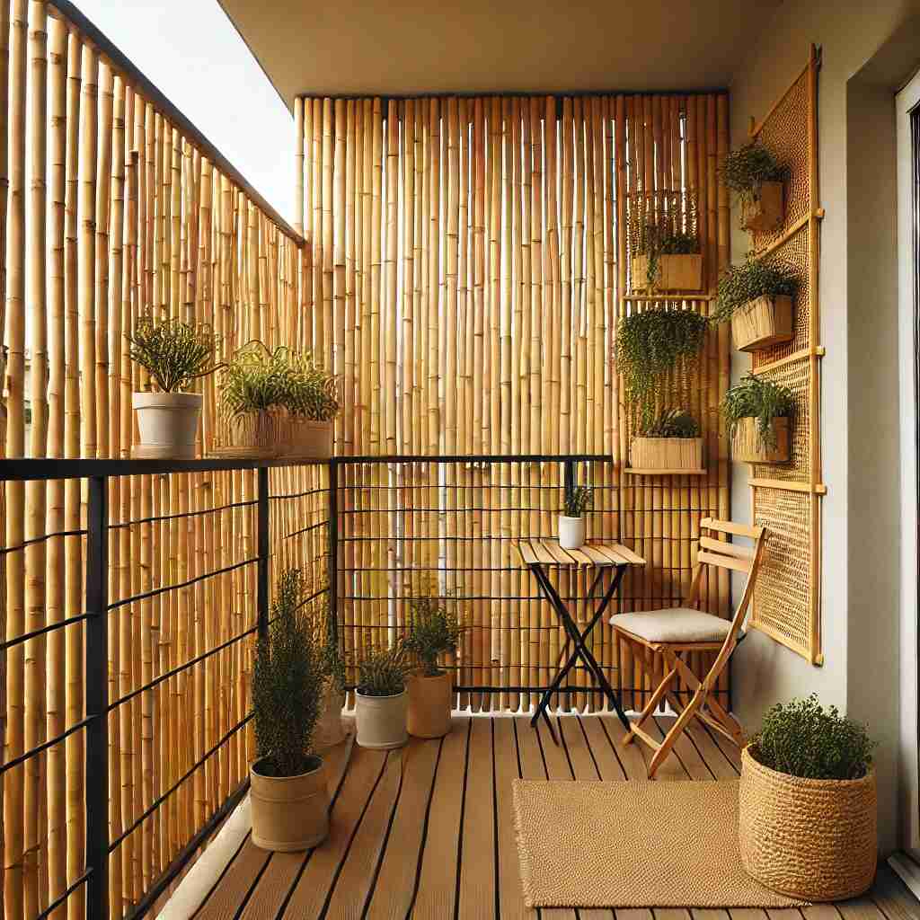 Bamboo Reed Fencing for Balcony Privacy