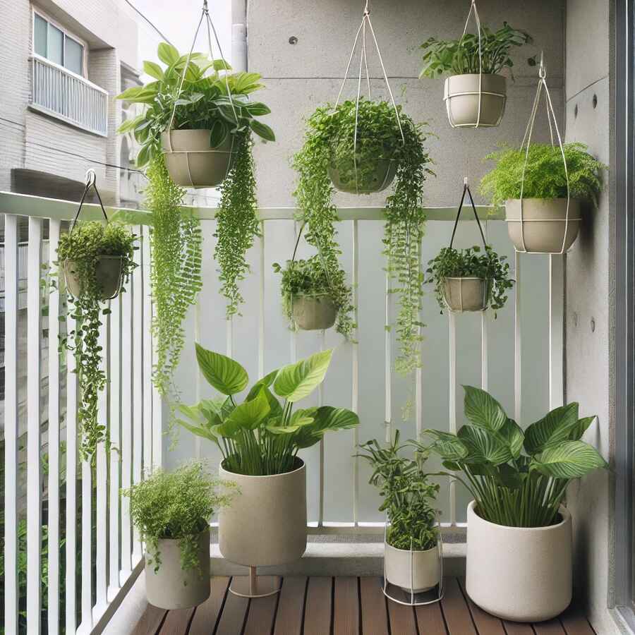 Hanging Plants for Balcony Privacy