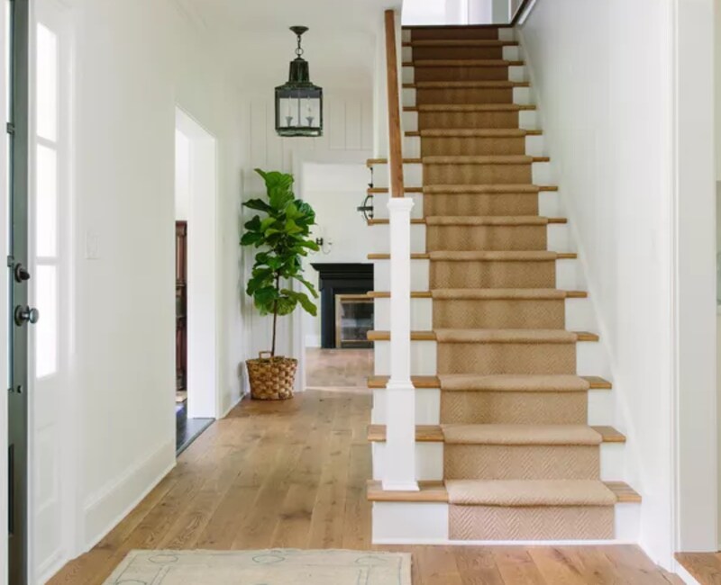 Timeless Beige Stair Runner for Elegance