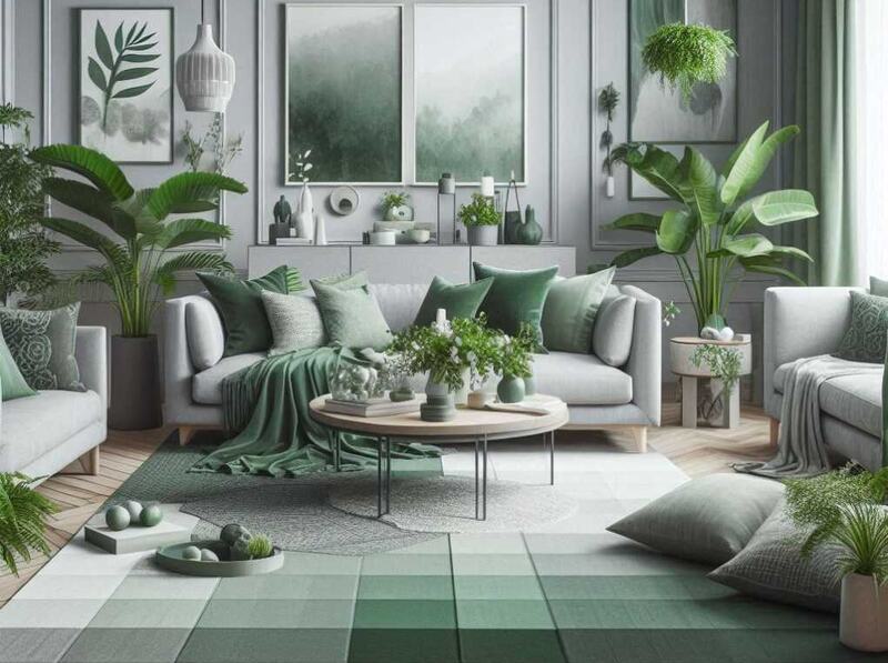 Monochromatic Mindfulness in Living Room