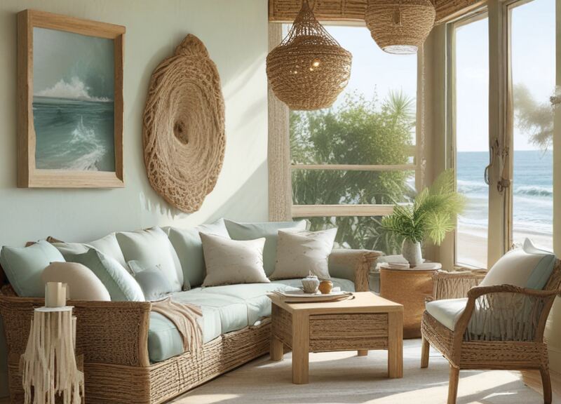 Embrace Beachy Vibes in Living Room