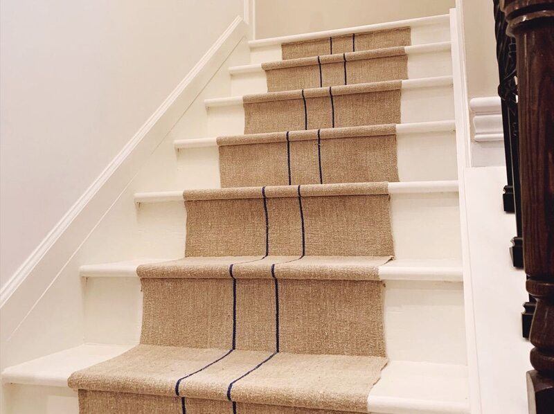 Charming Grain Sack Stair Runner 