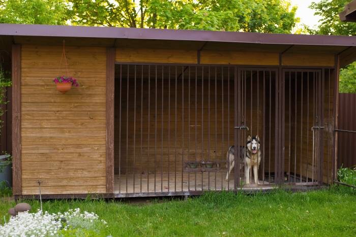 Large Dog House with Ventilated Grills