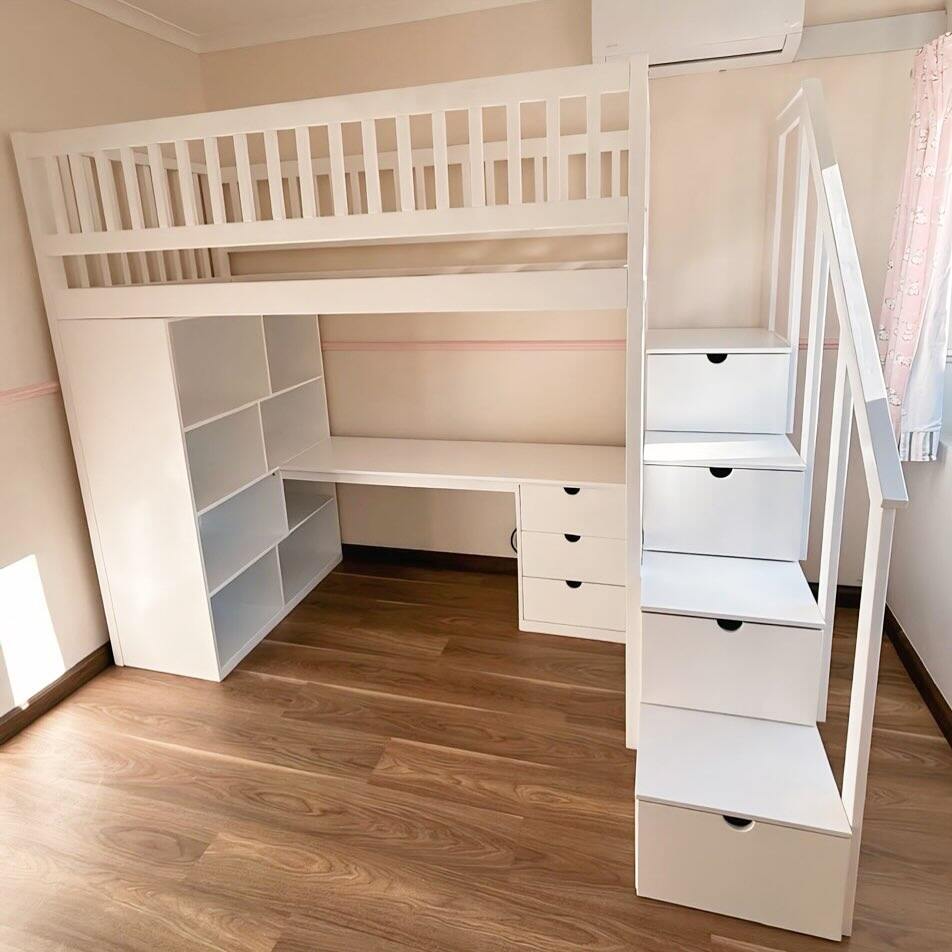 Loft Bed with Integrated Storage