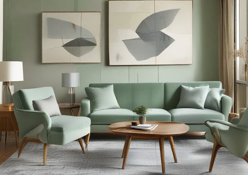 Midcentury Modern Charm Living Room