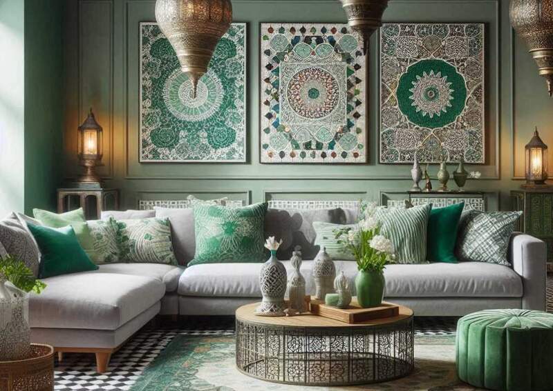 Exotic Elegance with Moroccan Mystique in Living Room