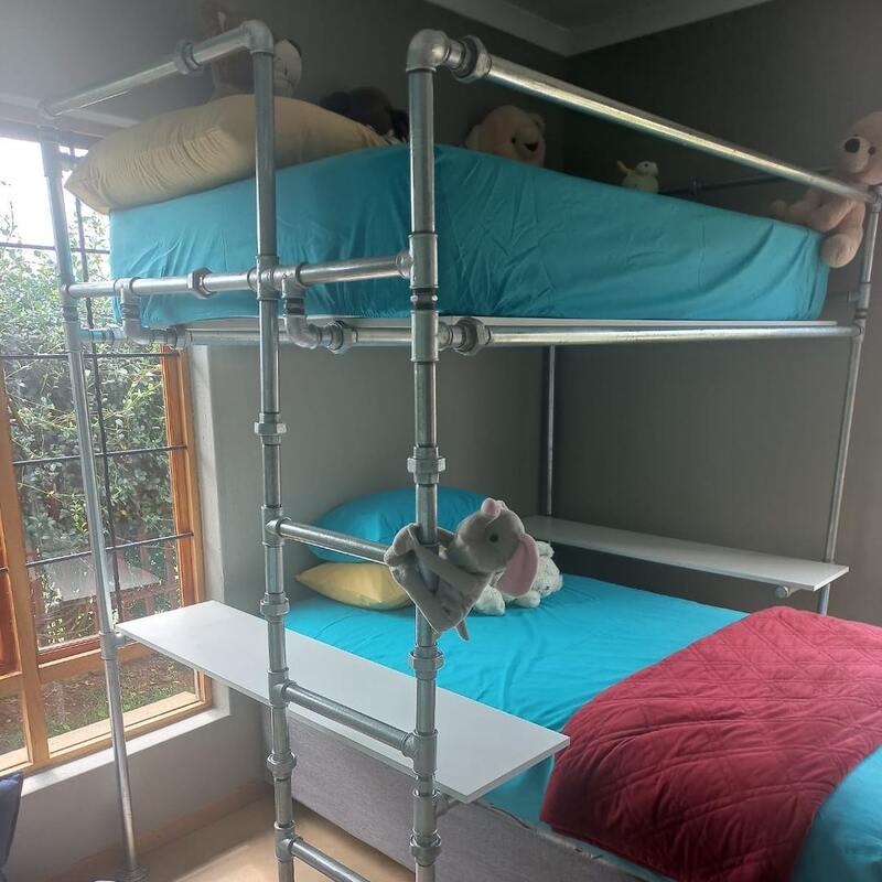 Pipe Frame Loft Bed for Small Room