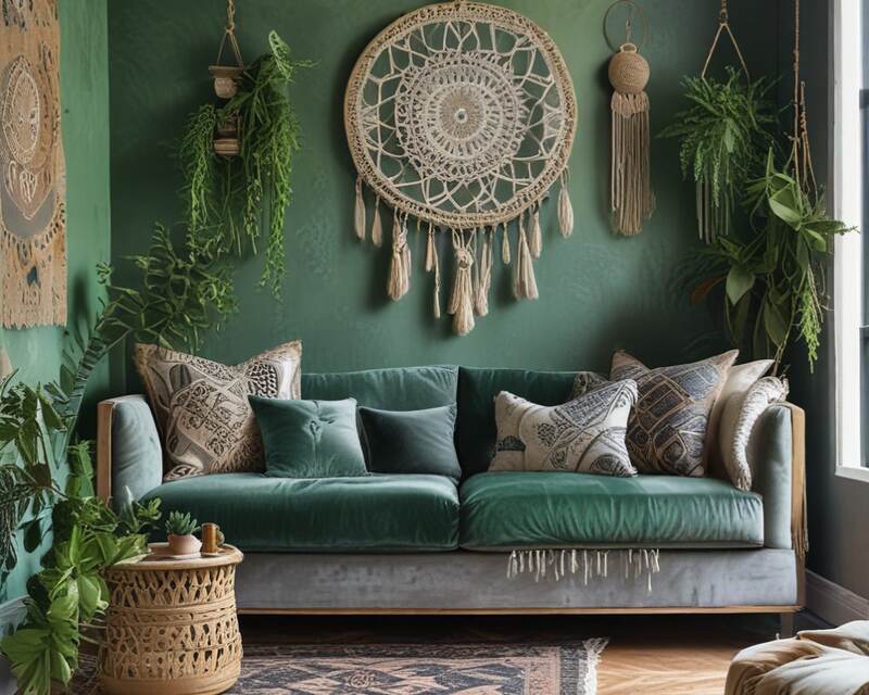 Spirited Style with Boho Chic in Living Room