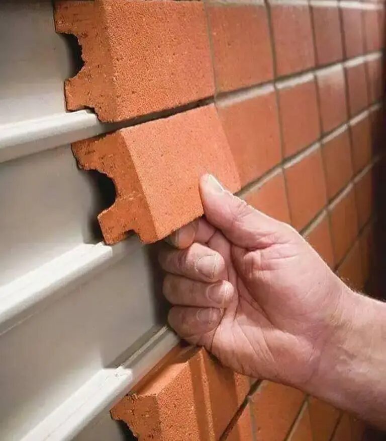 Brick Veneer Covering Exterior