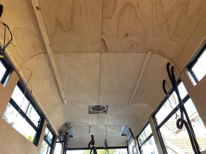 Curved Plywood Ceiling