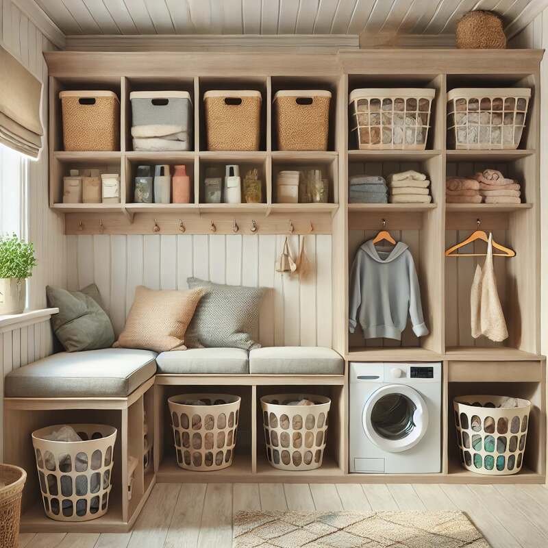 Multi-Functional Furniture in Laundry Room