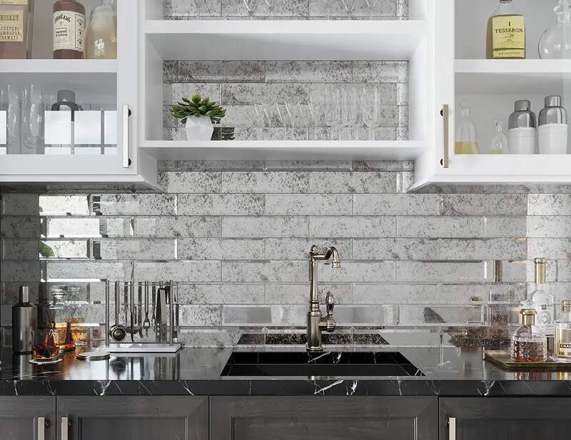 Glass Subway Tiles for Kitchen