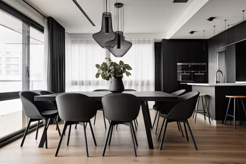 Minimalist Black Dining Room Chairs