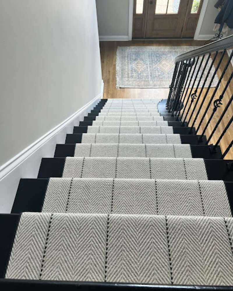 Black and White Stair runner