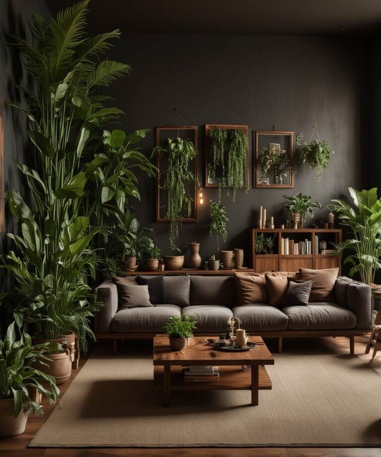 Ficus Tree Jungle Living Room