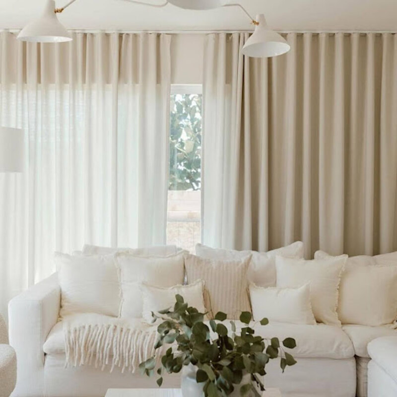 Layered Curtains for Small Window