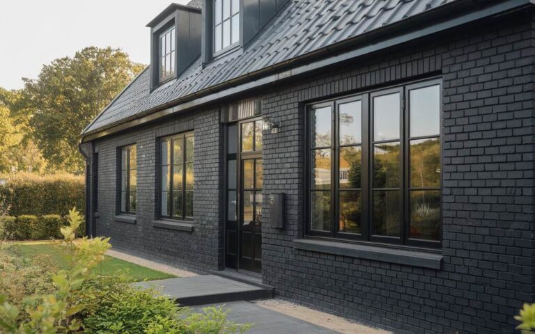 10 Stunning Exterior House Colors with Black Windows - Home Briefings