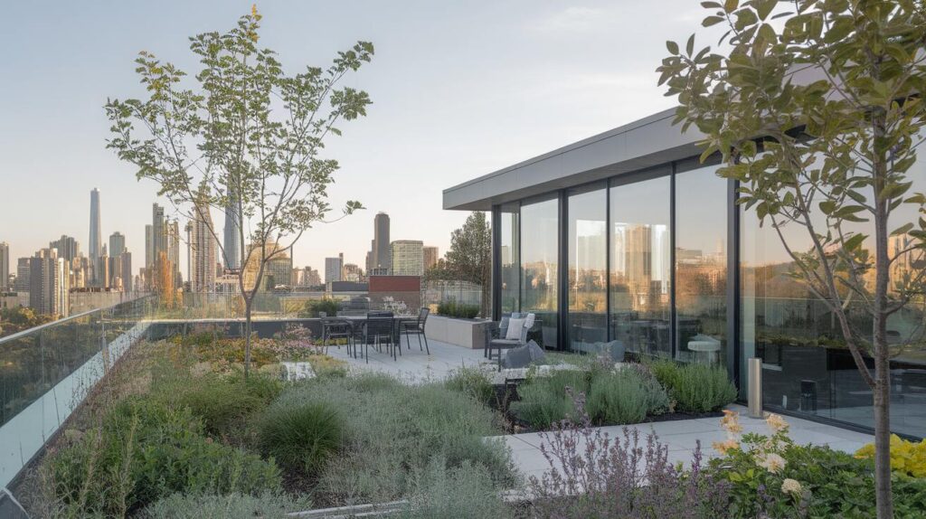 Rooftop Gardens with a View