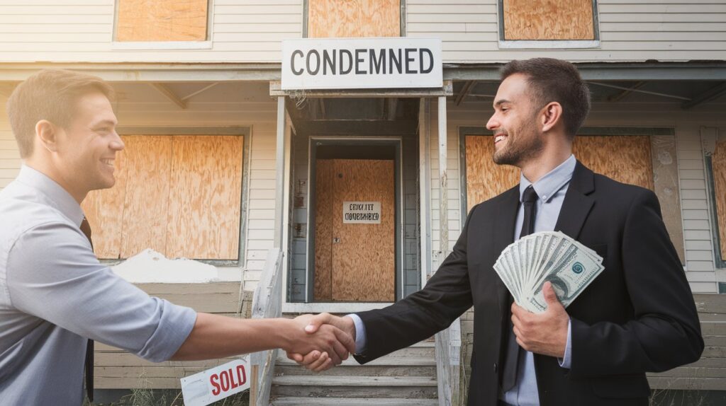 Condemned Building Sold Fast For Cash No Repairs