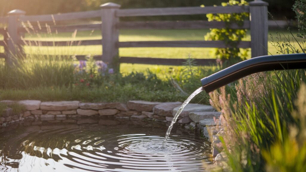 Gutter to Pond or Water Feature